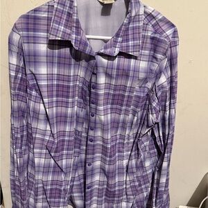 Purple Plaid Women’s  Shirt
